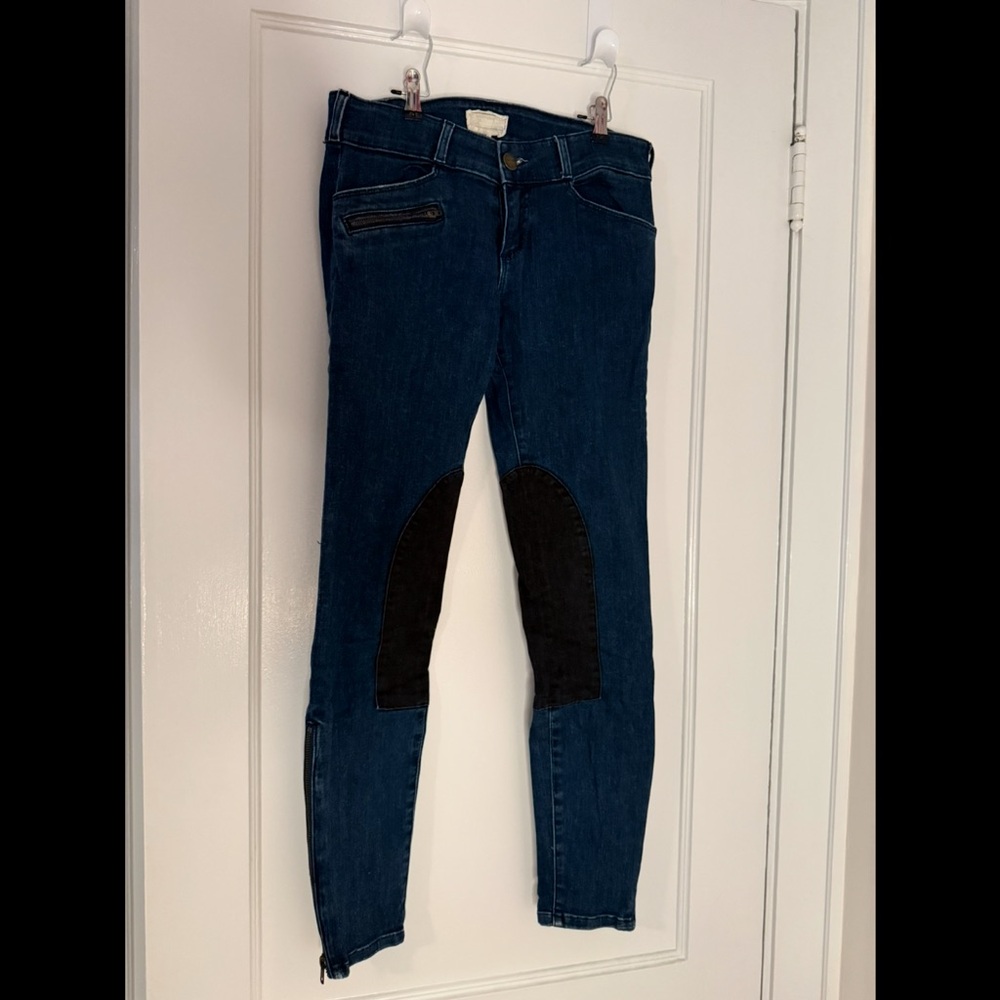 Current/Elliott Blue and Black Skinny Jeans